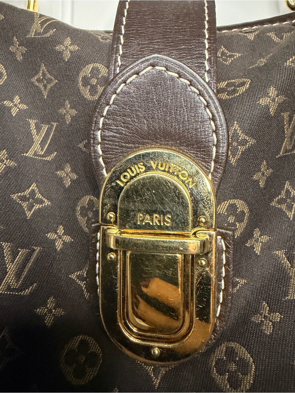 Louis Vuitton Monogram Canvas Shoulder Bag in Dark Brown and Black - Picture 2 of 15